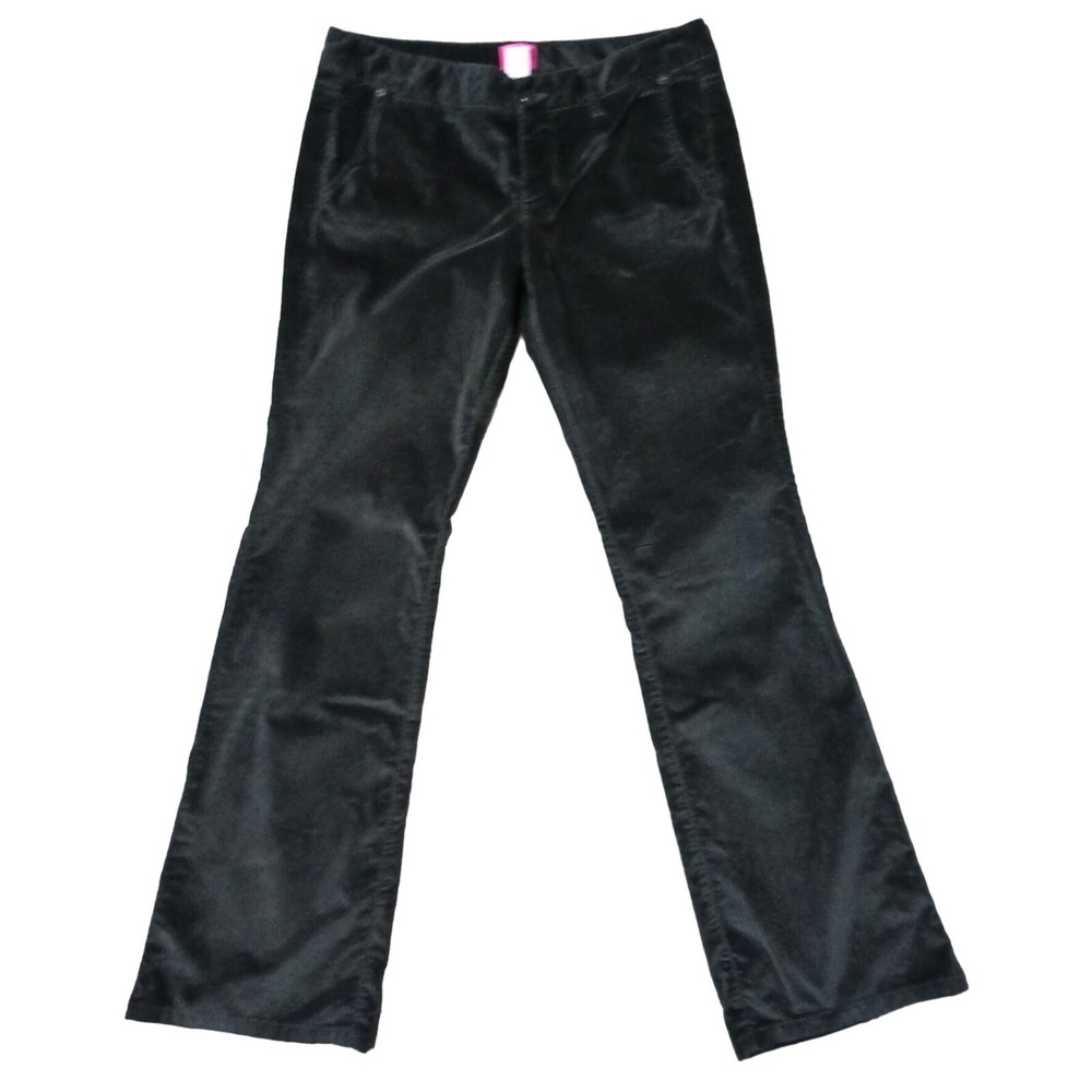 The Limited Drew Pants Womens Size 10 Gray Velour‎ Boot Cut Stretch